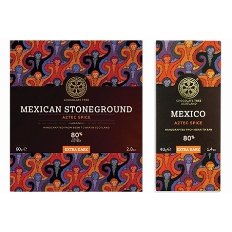 Chocolate Tree Bean to Bar Mexico (dark stoneground) 80% Aztec Spice